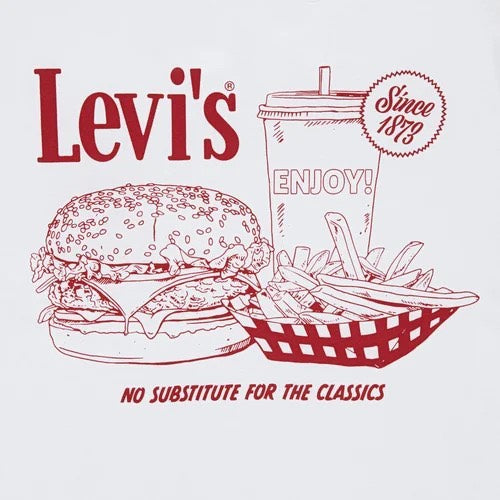 Levi's boys R096 t-shirt wit – jongens