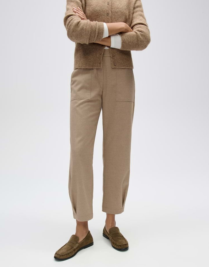 Opus Myha tradition 10617614465106 lange broek dames licht bruin