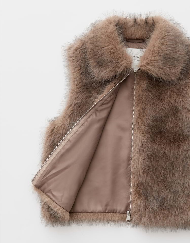 Opus Wafury 10624314524465 gilet dames taupe