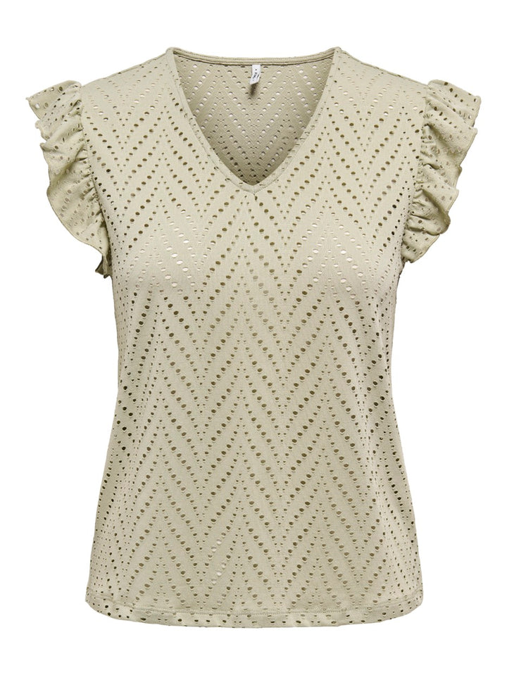 Only Smilla top olijf – dames