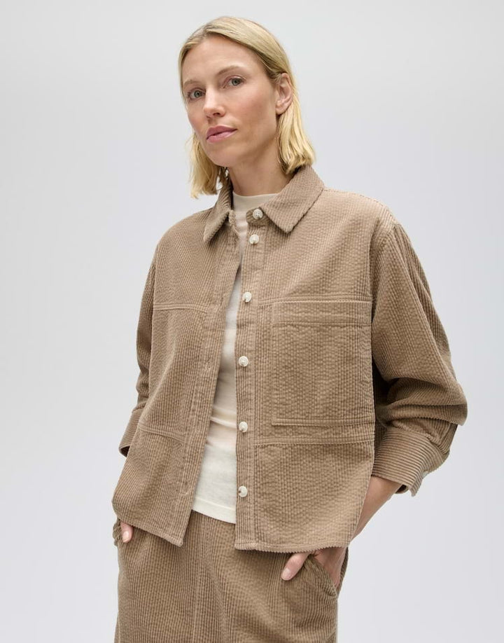 Opus Falvi 1063605930106 blouse l/m dames taupe