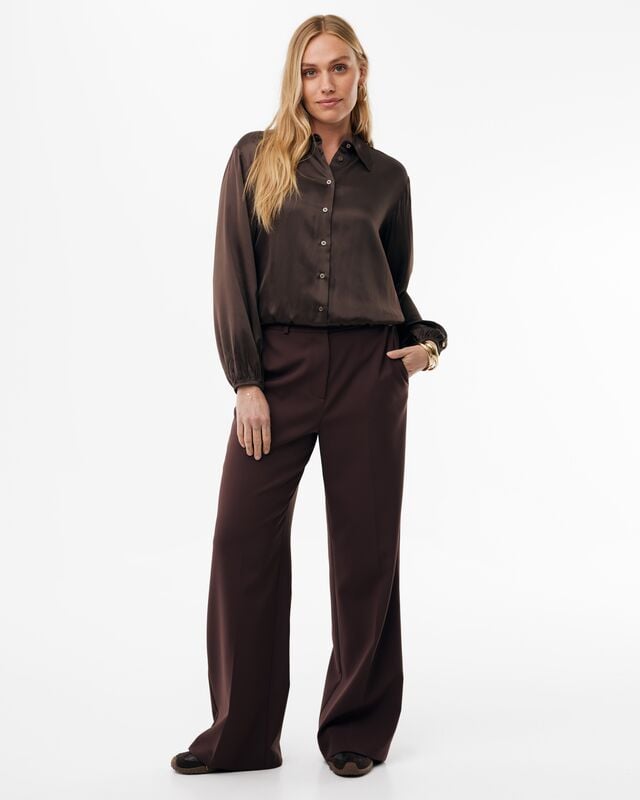MEXX women blouse l/m bruin – dames