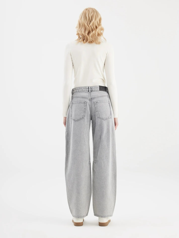 COJ Clara jeans loose fit dames - grey denim - L32