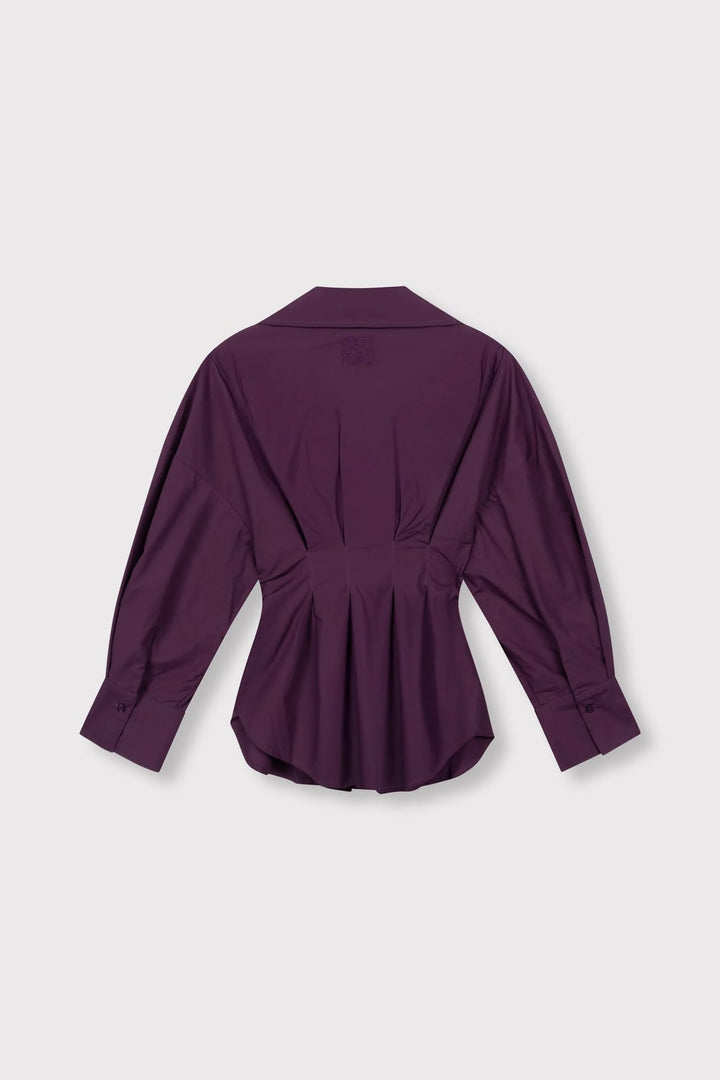 Refined department R2609941067 blouse l/m dames aubergine