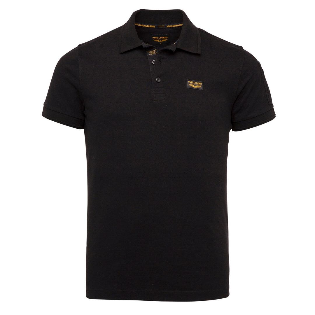 PME-Legend polo k/m heren zwart – PPSS0000861