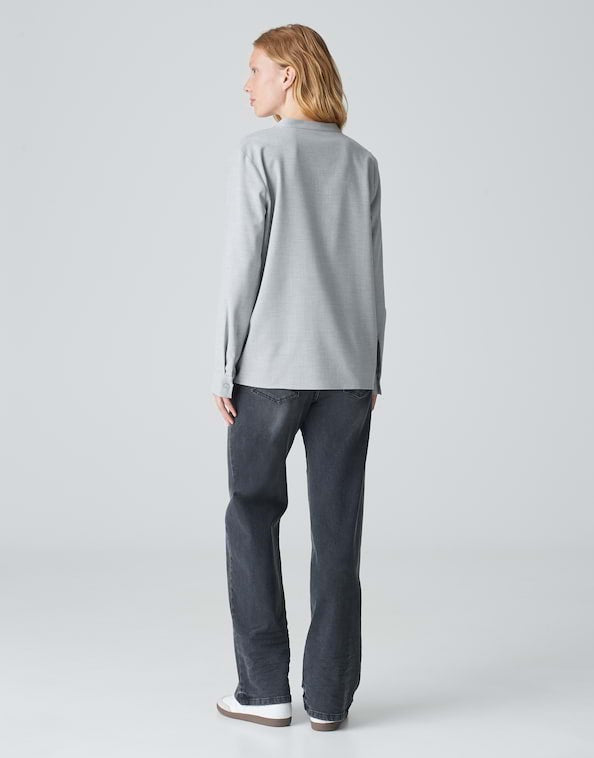 Opus blouse l/m dames grijs – Fanell 10331111747100