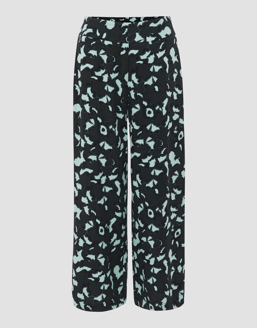 Opus Misha floral lange broek dames – groen dessin