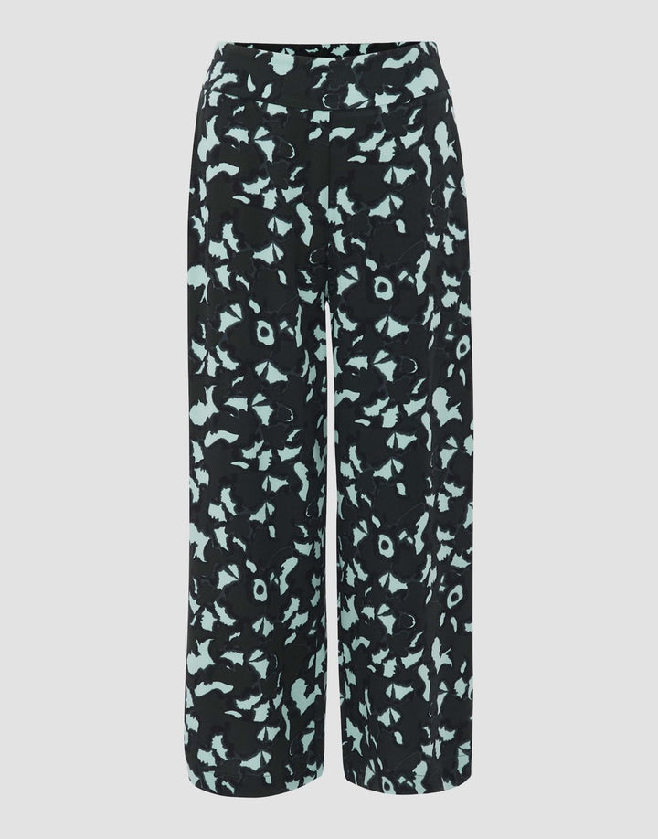 Opus Misha floral lange broek dames – groen dessin