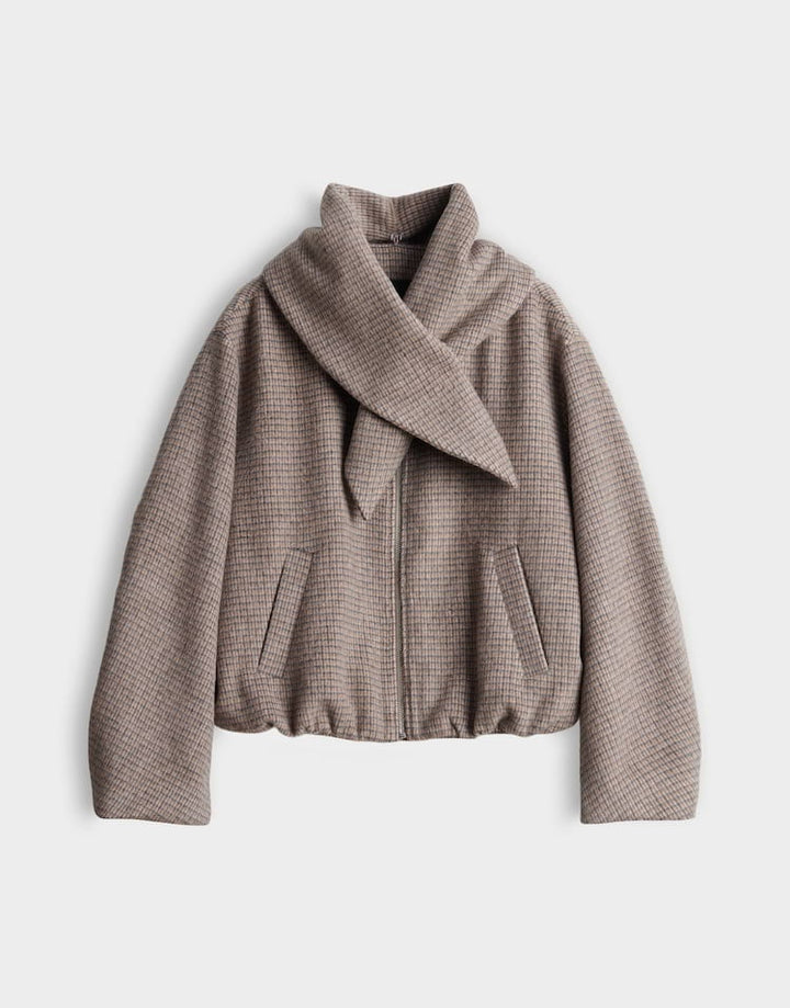 Opus Hessina 10616714451460 tussenjas dames bruin dessin
