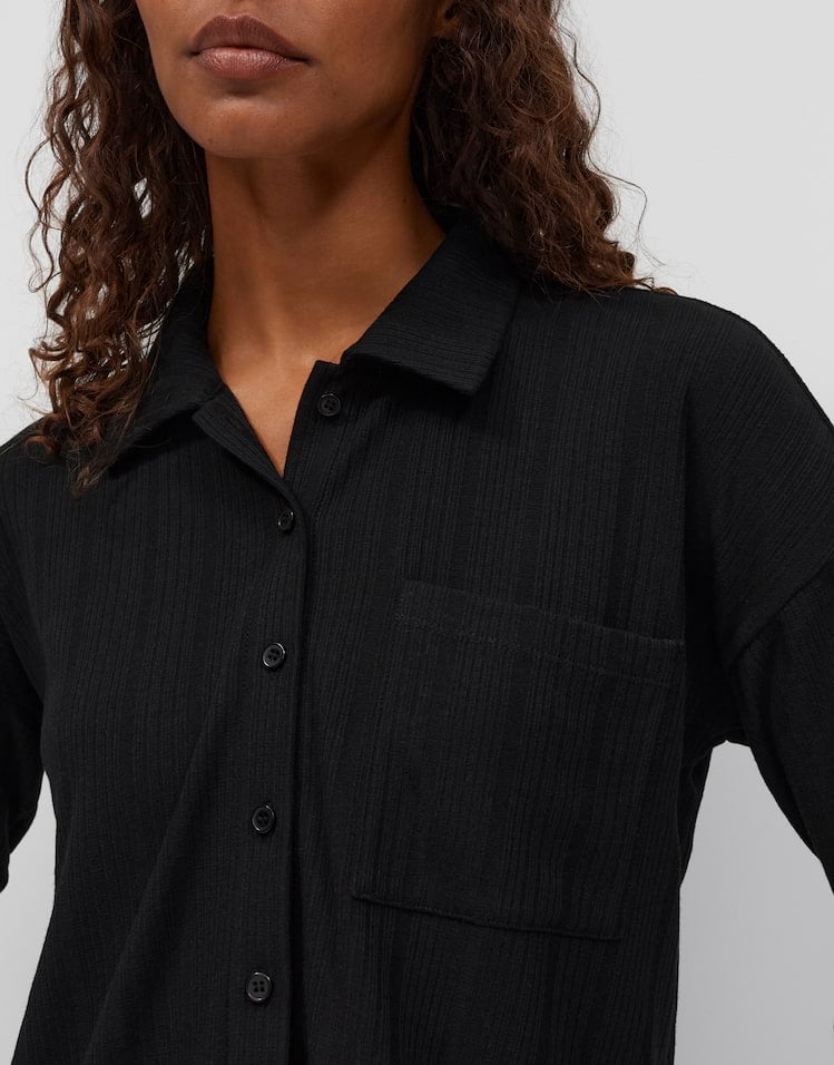 Opus sawoni 10623214518465 blouse l/m zwart – dames