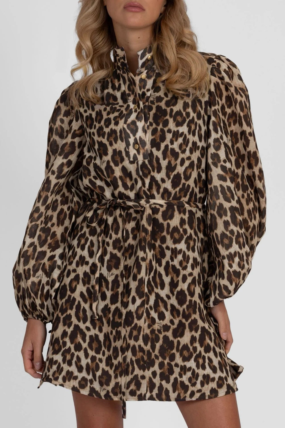 Nikkie N 5-218 2604 jurk kort dames – bruin dessin