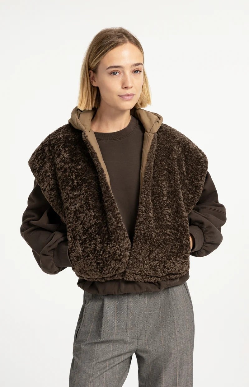 YAYA Women 02-021009-609 bodywarmer bruin