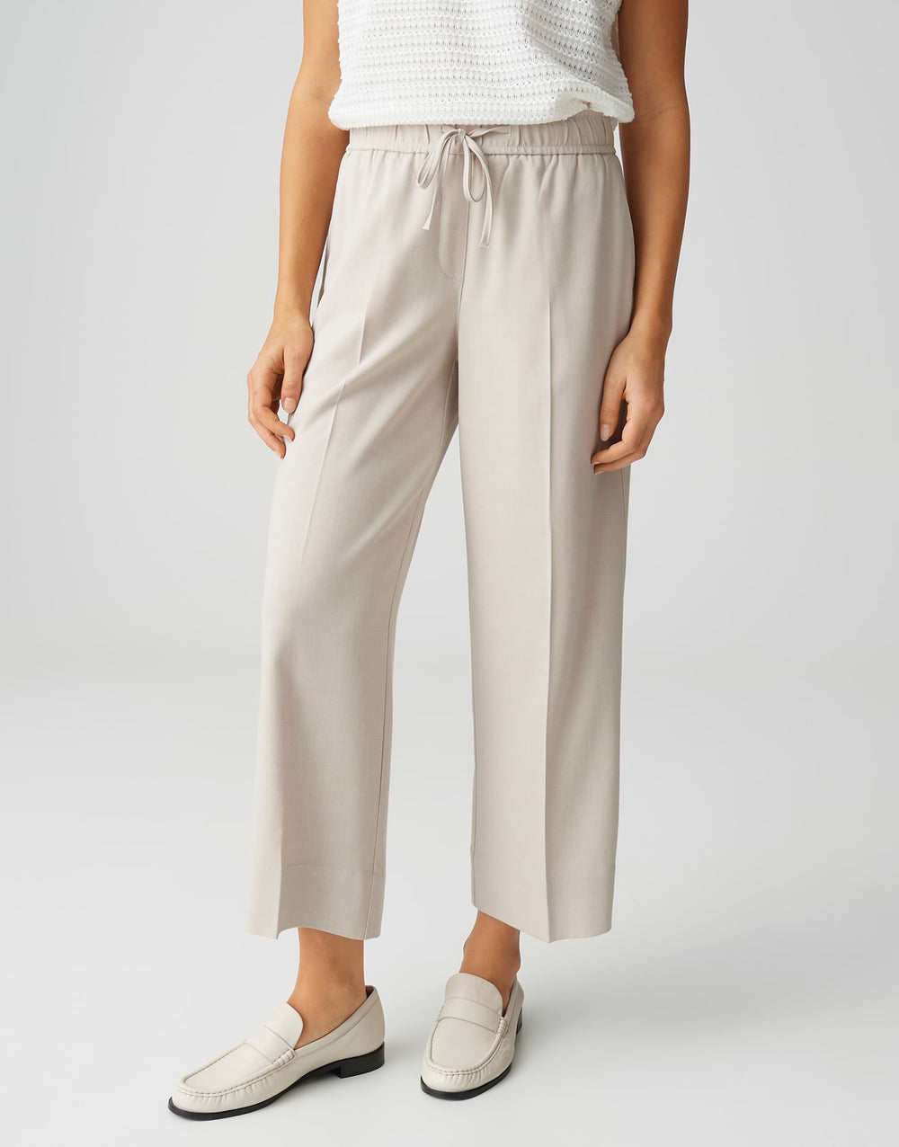 Opus Melane breath lange broek zand – dames