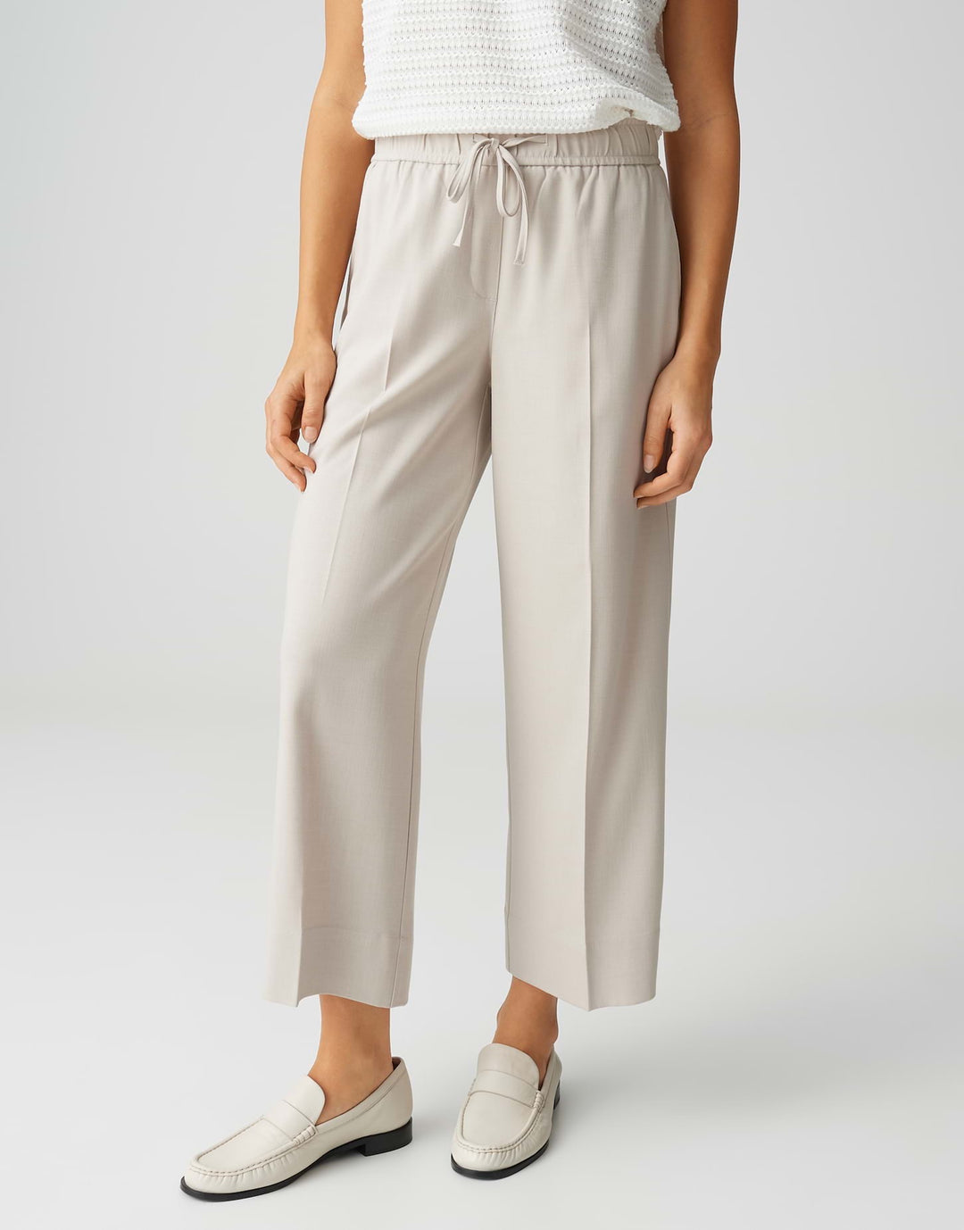Opus Melane breath lange broek zand – dames