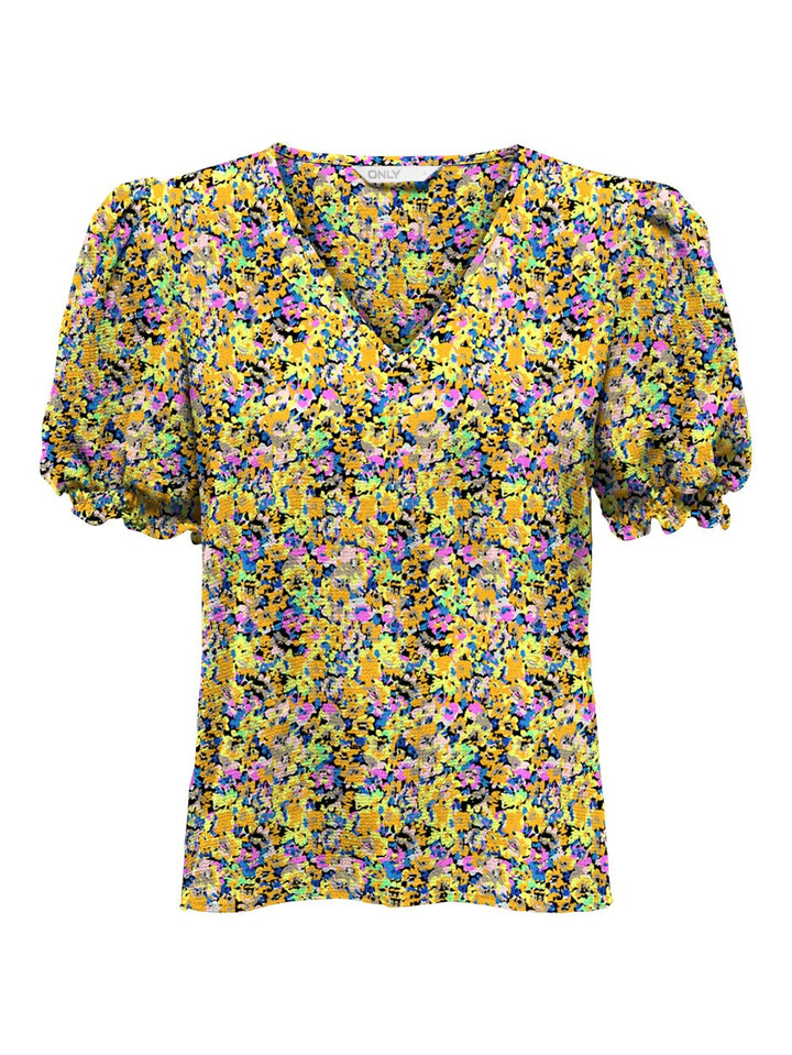 Only Nova top geel dessin – dames