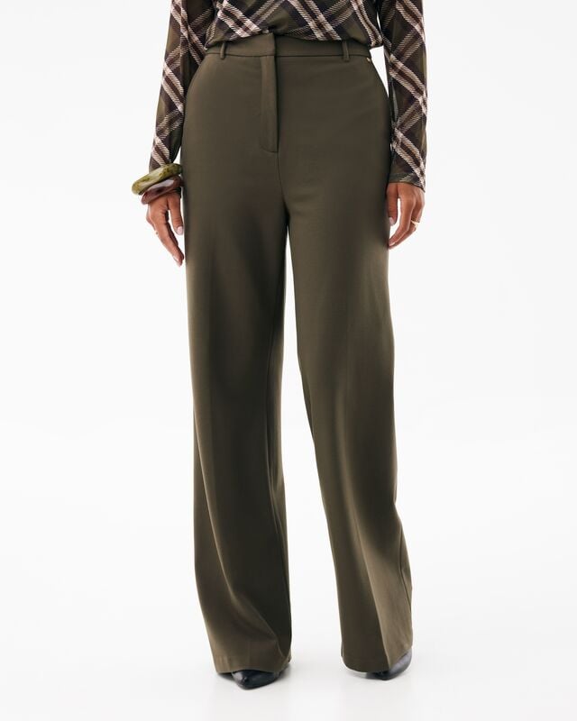 MEXX women MF007000663 lange broek dames donkergroen