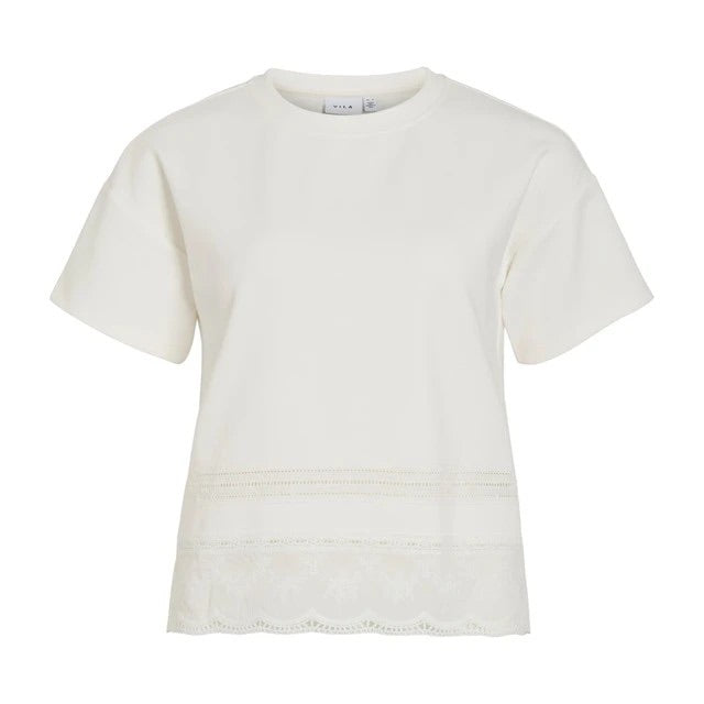 Vila 14115017 Odea top k/m dames off-white