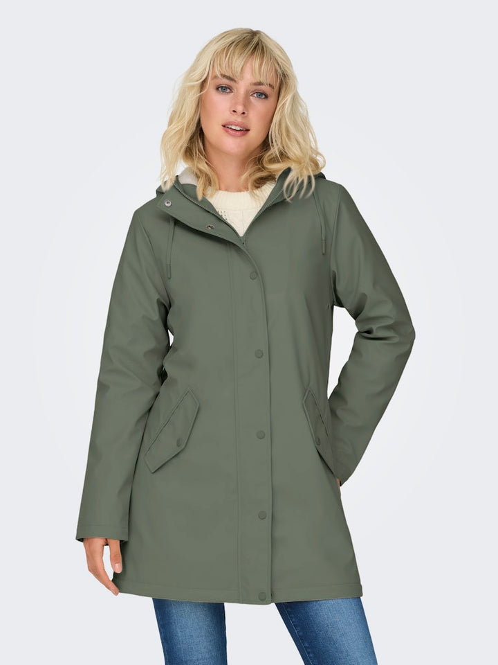 Only regenjas dames olijf – 15206116 Sally