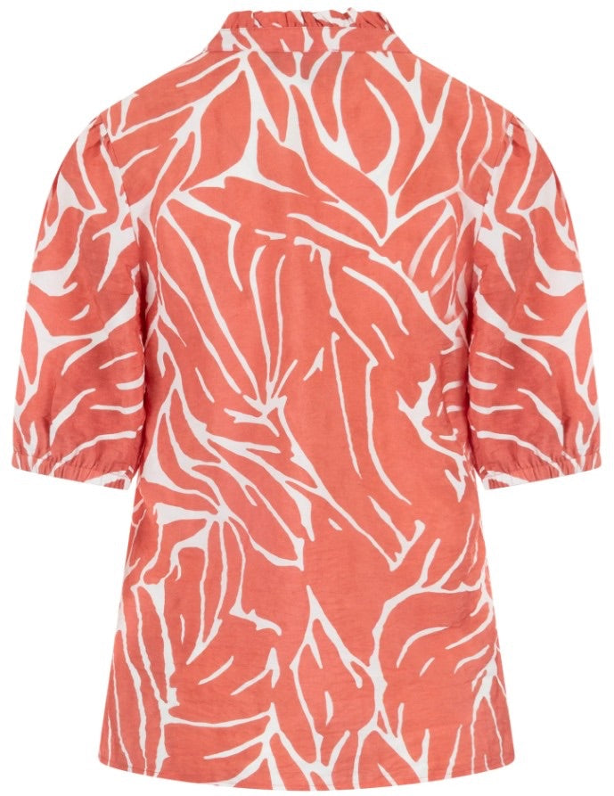 Elvira Casuals blouse E3 26-014 Elodi – dames - Rood Dessin