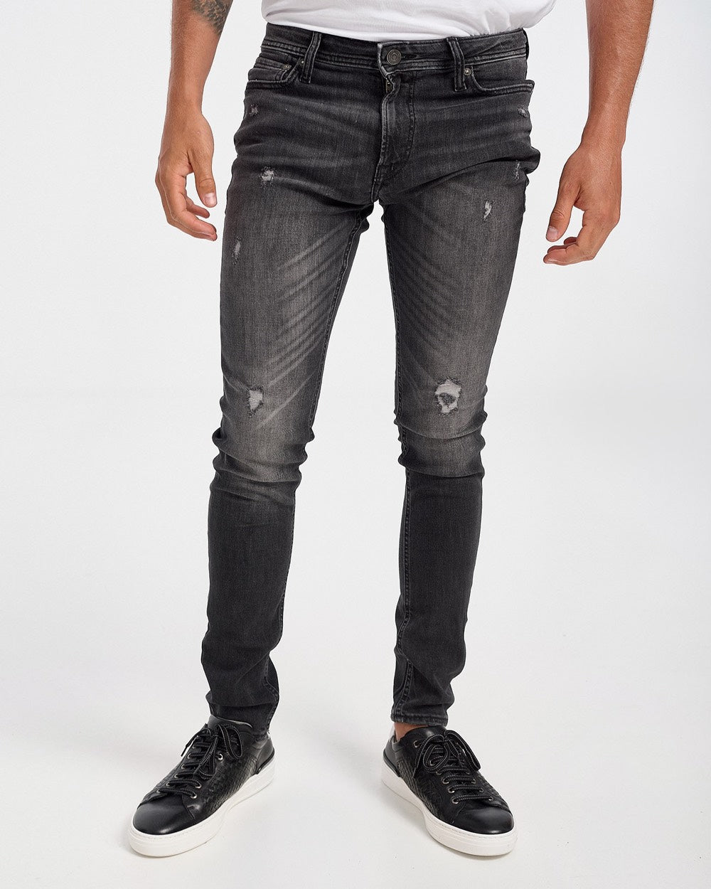Jack & Jones skinny fit jeans zwart denim – heren - Black Denim - L34