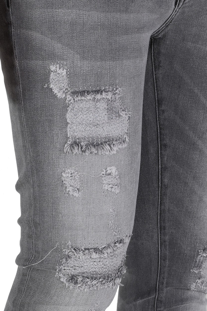Gabbiano men 821751 Ultimo jeans skinny fit grey denim – heren - L34