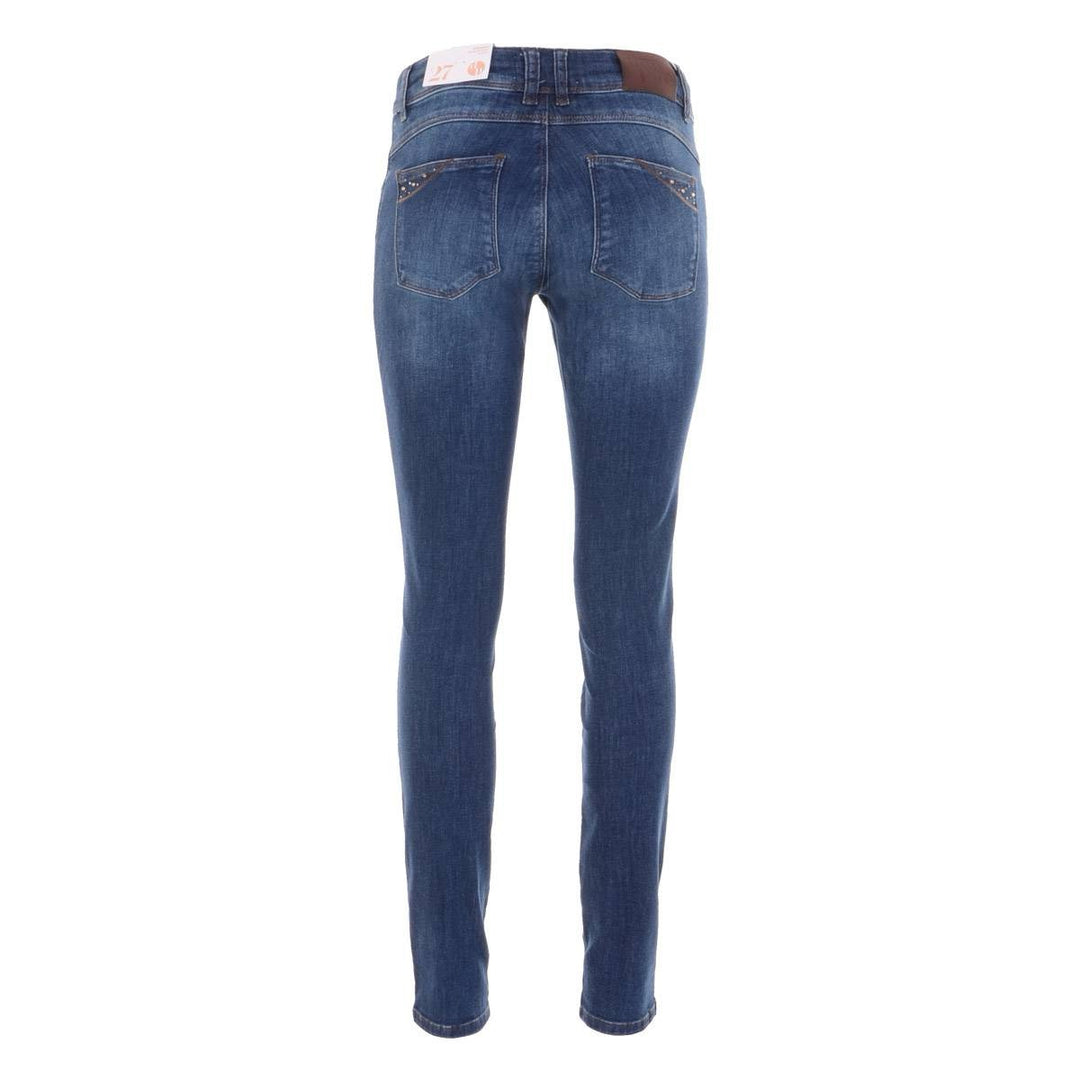 DNM Pure H22.2006 jeans slim fit dames – blue denim - L32