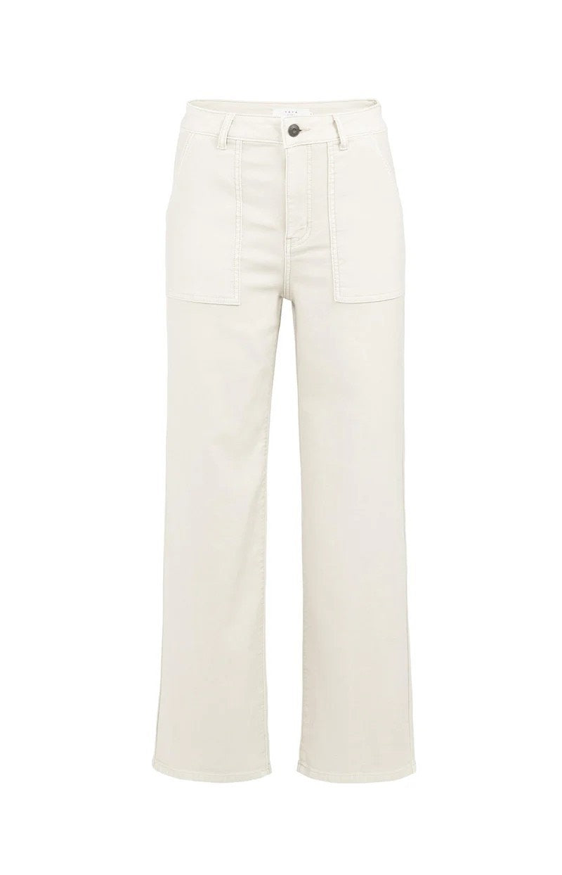 YAYA Women lange broek ecru – dames