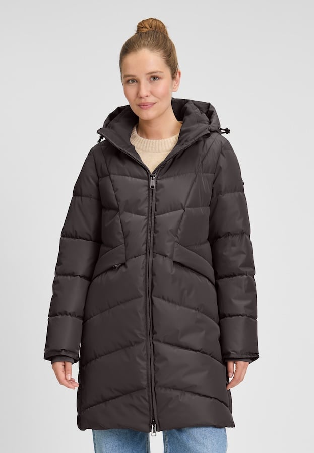 Covered winterjas dames zwart – Adele