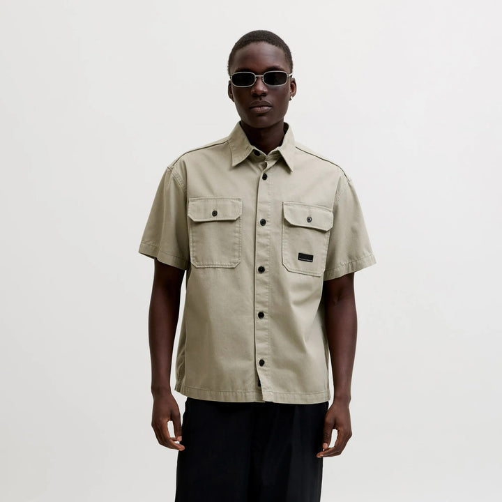 Jack & Jones 12294960 Oben overhemd zand – heren