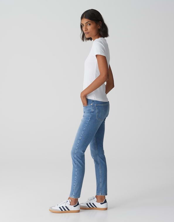 Opus Elma jeans regular-straight fit dames – blue denim - L30