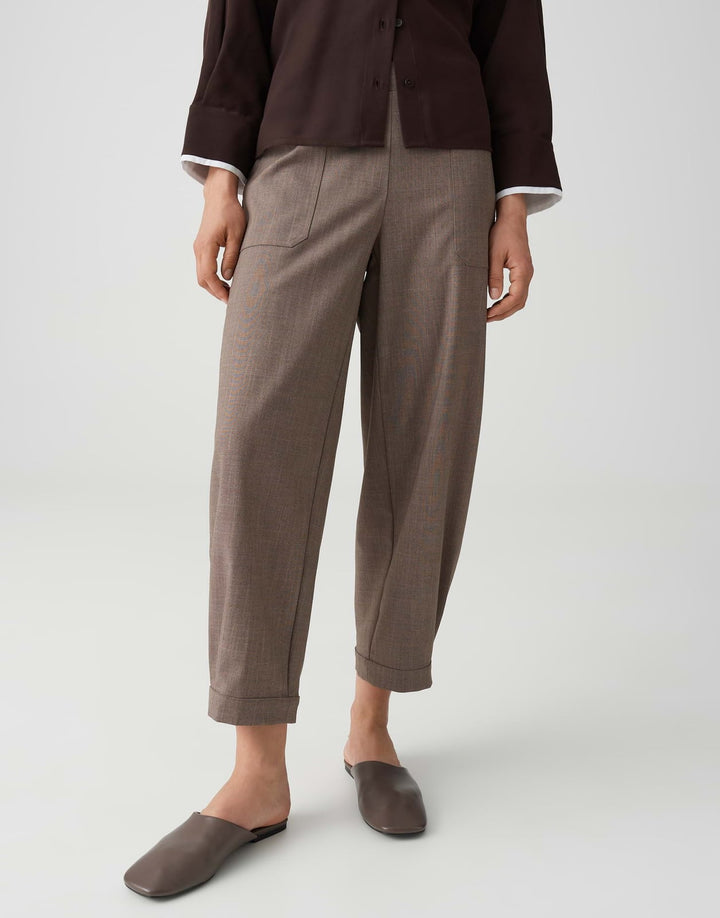 Opus lange broek dames zand – trendy en comfortabel