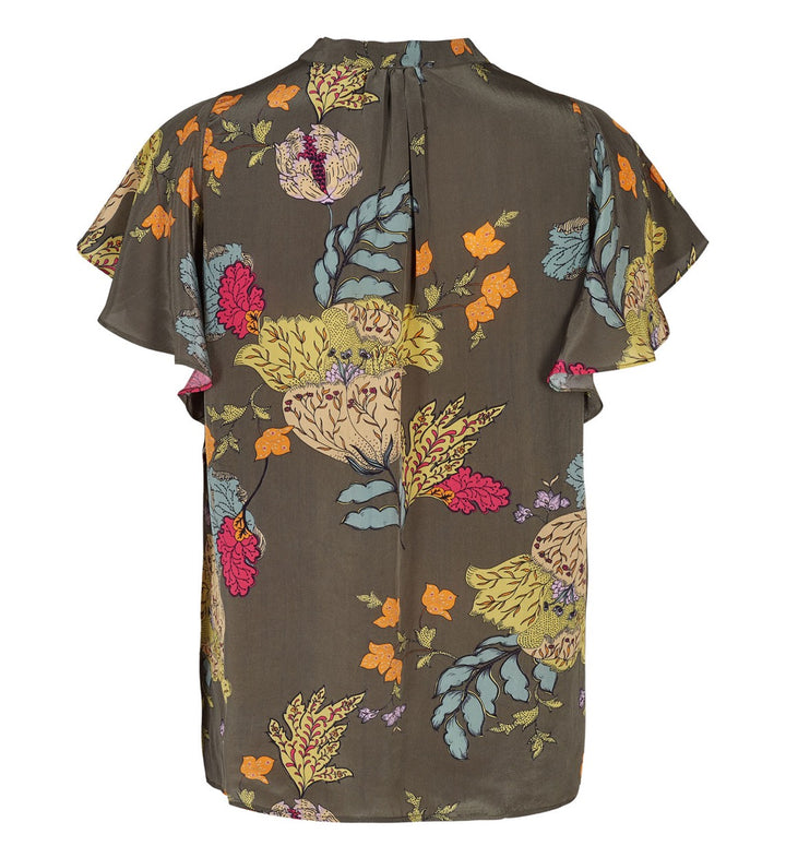 Elvira Casuals E1 26-025 Angela top k/m dames groen dessin