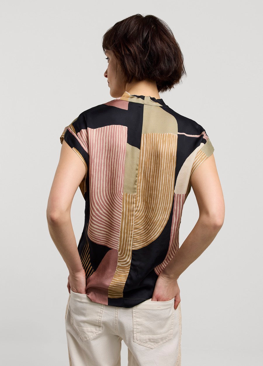 Summum 2s3062-11984 top z/m dames multicolor