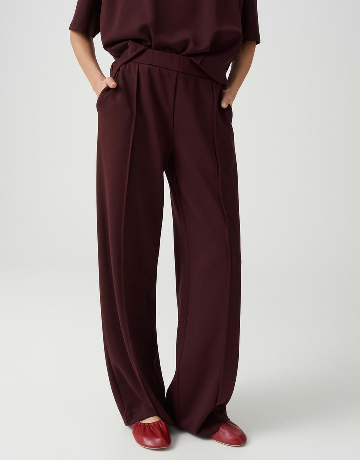 Opus Melane chill bordeaux – lange broek dames