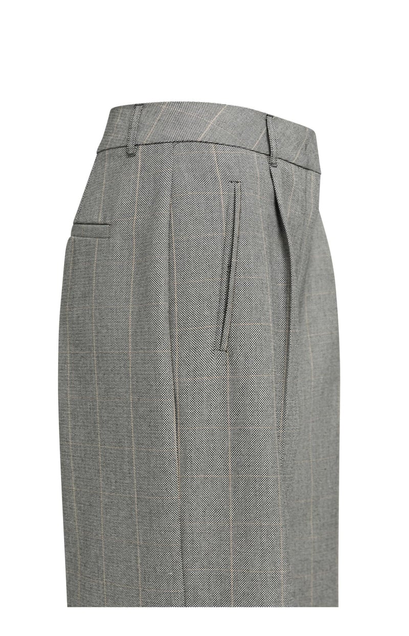 YAYA Women 01-301284-609 lange broek dames grijs dessin