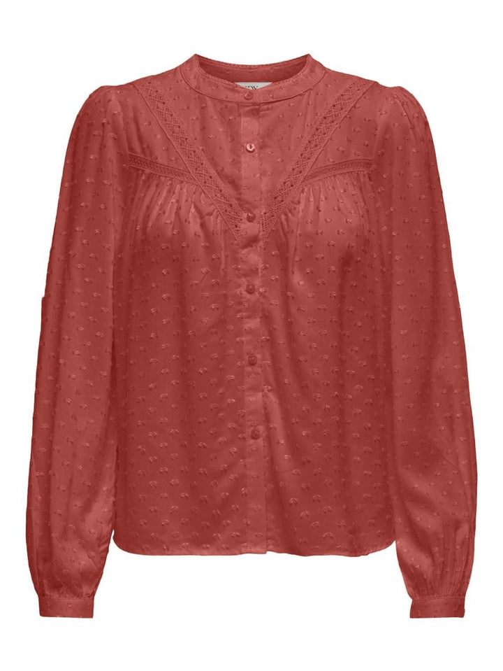 Jacqueline de Yong blouse l/m brique – dames