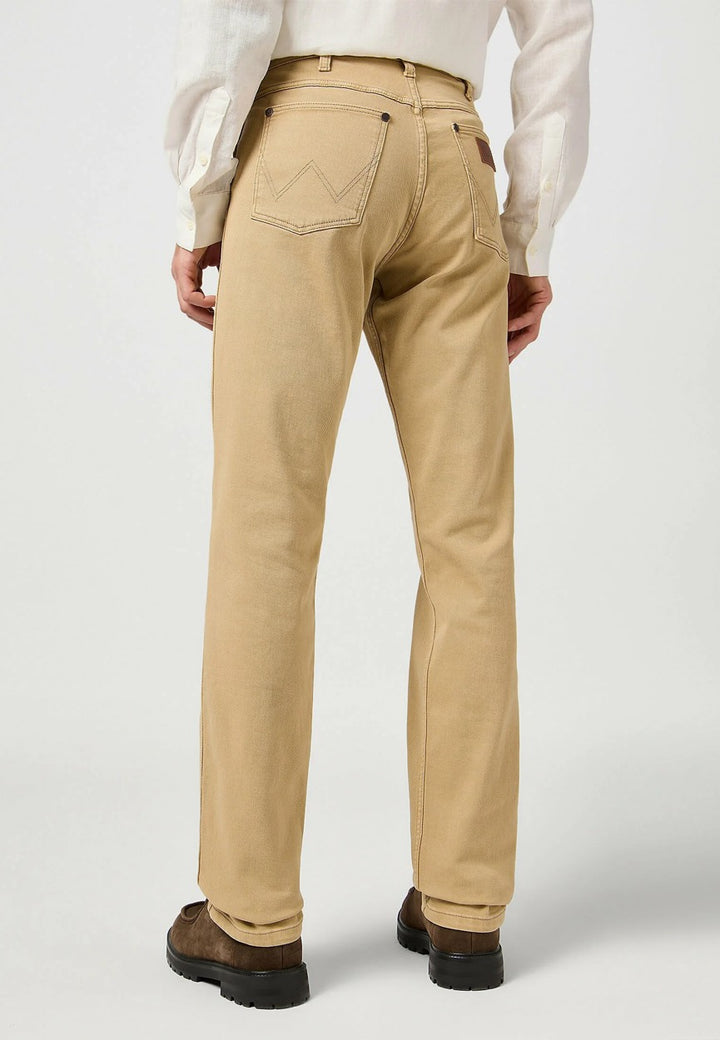 Wrangler heren jeans beige – regular-straight fit - L34