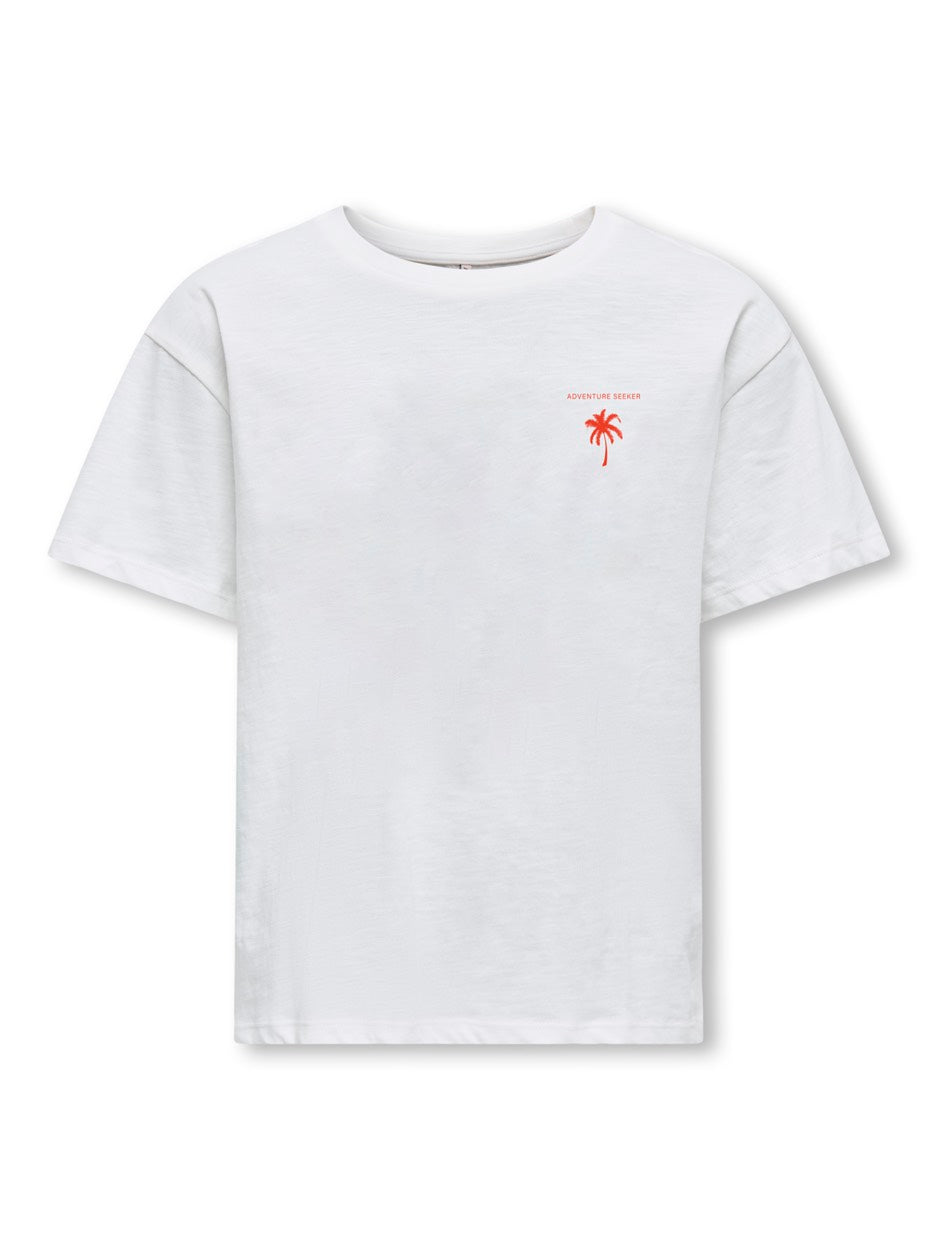 Kids Only t-shirt off-white – meisjes