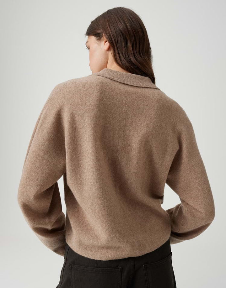 Opus Dulena 10605814390248 trui dames taupe