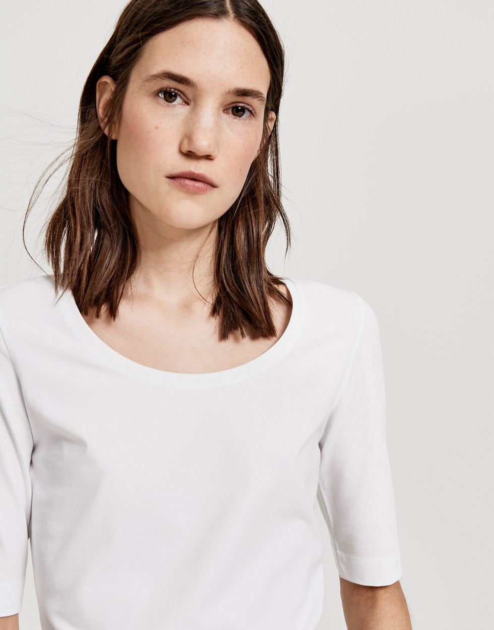 Opus SANIKA t-shirt off-white – dames