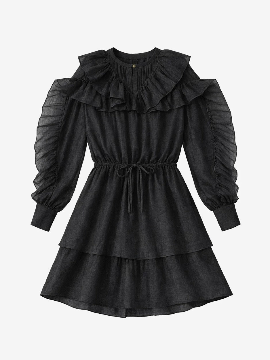 Nikkie N 5-291 2602 jurk kort dames – zwart
