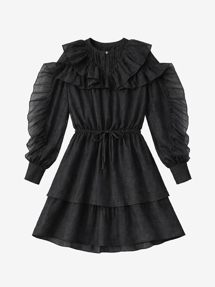 Nikkie N 5-291 2602 jurk kort dames – zwart