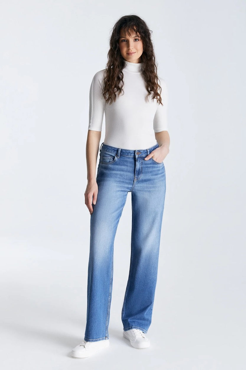 COJ Nova jeans loose fit dames – blue denim - L32