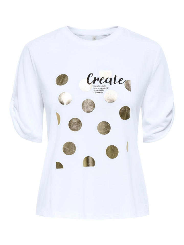 Only 15349921 Free t-shirt dames – wit