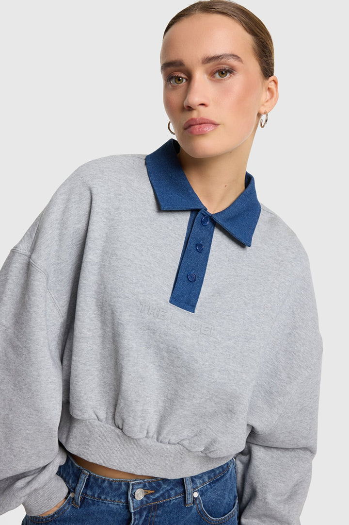 Alix the label 2609856940 sweater dames grijs melee