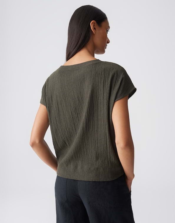 Opus Salti T-shirt olijf – dames
