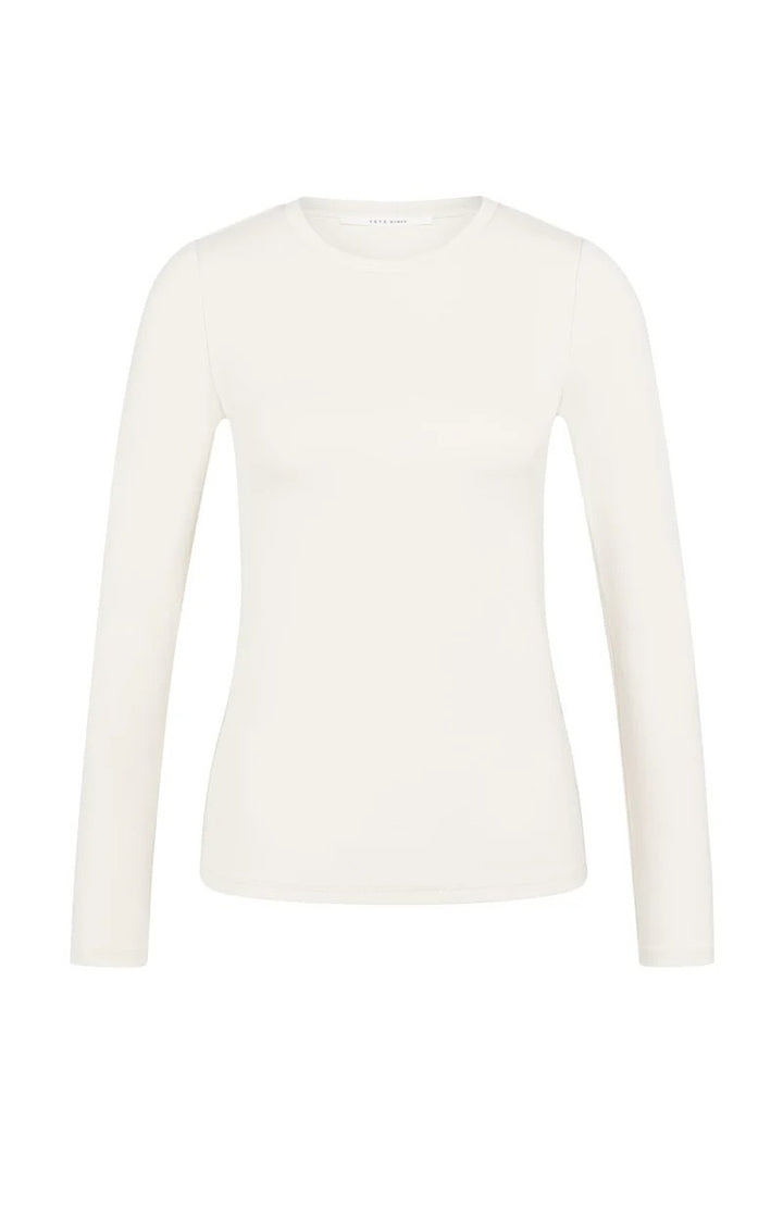 YAYA Women 01-719040-601 t-shirt l/m beige