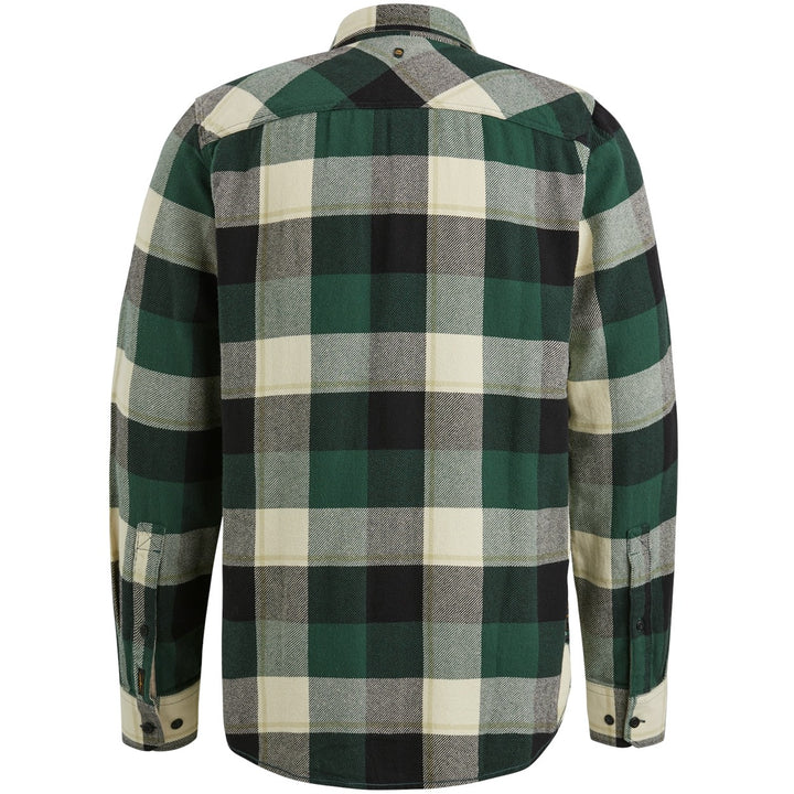 PME-Legend PSI2409222 overhemd l/m heren groen dessin