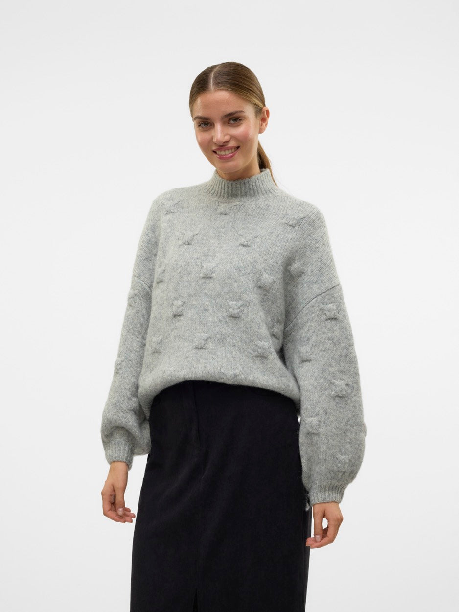 VERO MODA 10315554 Gail trui lichtgrijs – dames