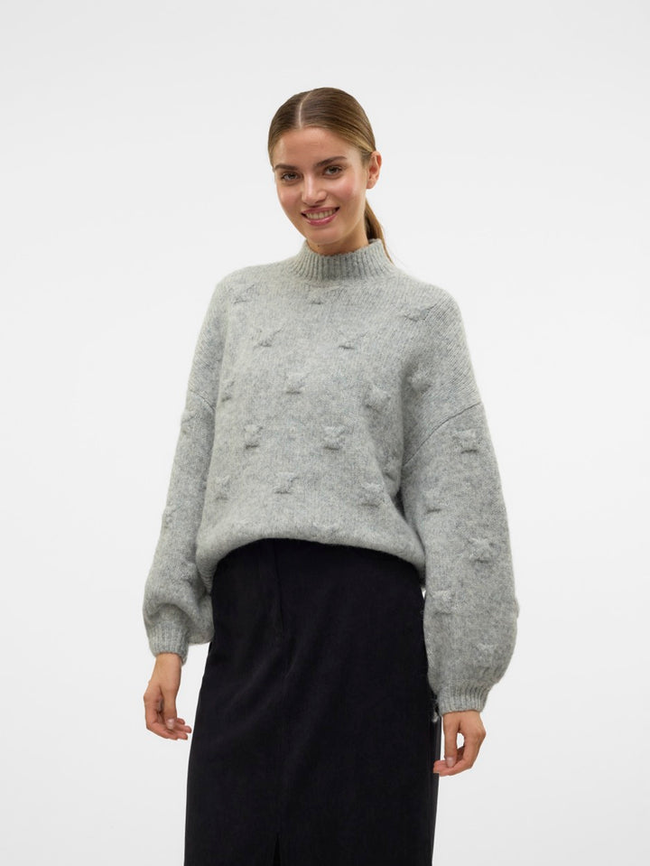 VERO MODA 10315554 Gail trui lichtgrijs – dames